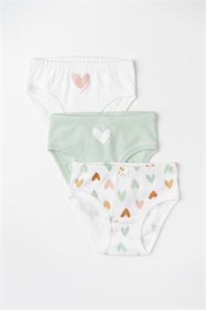 К 1978-3уп/дымчатый нефрит,сахар,сердечки Ал набор трусы для дев  К 1978-3уп-3
