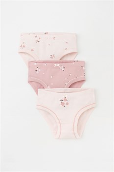 К 1978-3уп/розовый жемчуг,розовый,букетик Ал набор трусы для дев К 1978-3уп/розовый жемчуг-1