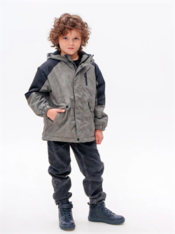 Куртка для мальчика "Дэнни" (Хаки/черный) 3spr26-011