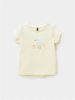 КР 302966/желтый 0220 к703 фуфайка (футболка) для дев  КР 302966/желтый 0220