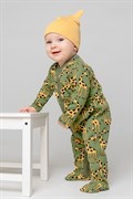 К 6025/веселые жирафы на зеленом комбинезон для мальчика ясельного возраста