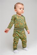 К 400390/веселые жирафы на зеленом брюки для мальчика ясельного возраста
