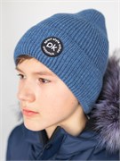 Шапка с подворотом 