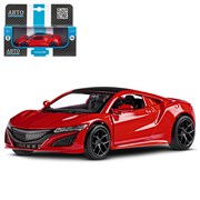 ТМ "Автопанорама" Машинка металлическая 1:38 Honda Acura NSX, красный,  в/к 17,5*12,5*6,5 см JB1200143