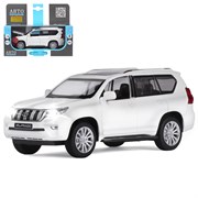 ТМ "Автопанорама" Машинка металлическая 1:32 Land Cruiser Prado, белый, в/к 17,5*13,5*9 см JB1251319