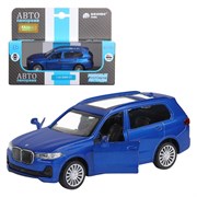 ТМ "Автопанорама" Машинка металлическая 1:44, BMW X7, синий, в/к 17,5*12,5*6,5 см JB1251257