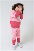 К 856/ш/светло-розовый,темная герань комплект для девочки (джемпер+брюки) 