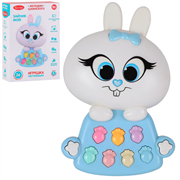 ТМ "Smart Baby" Развивающая игрушка "Зайчик", голубой, в/к 19,5х13х4,5 см JB0333452