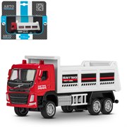 ТМ "Автопанорама" Машинка металлическая 1:72 VOLVO FM грузовик, красный, инерция, в/к 17,5*13*6,5 см JB1251645