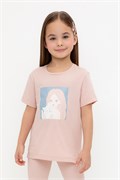 КР 302726/дымчатая роза к557 фуфайка (футболка) для дев КР 302726/дымчатая роза