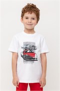 КР 302721/белый к550 фуфайка (футболка) для мальчика  КР 302721/белый к550