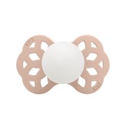 Пустышка силиконовая ночная BIBS Infinity Glow Anatomical - Blush, 0+ мес. 421256