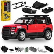 Машинка металлическая 1:43 2020 Land Rover Defender 110, красный, тюнинг, откр. двери, своб.ход JB1251654