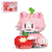 Конструктор "Котенок с яблоком" 450 дет., розовый, в/к 16*4,5*11,5 см JB9800081