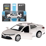 ТМ "Автопанорама" Машинка металлическая 1:43 Toyota Camry, белый, откр. двери, инерция, в/к 17,5*12 JB1251030