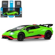 ТМ "Автопанорама" Машинка металл. 1:32 Lamborghini STO, зеленый, инерция, откр. двери, в/к 17,5*12,5 JB1251659
