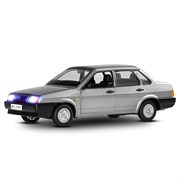 ТМ "Автопанорама" Машинка металлическая 1:22 ВАЗ 21099, серый перламутр, в/к 24,5*12,5*10,5 см JB1200154
