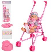 ТМ "Amore Bello" Пупс 28 см, русский язык, Шаинский, пьет и писает: полосатый JB0213703