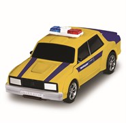 AUTODRIVE_LADA 2105_Милиция,машинка-робот фрикционная,13,5см,одной кнопкой трансформируется в робота JB0405336