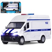 ТМ "Автопанорама" Машинка металлическая 1:34 ГАЗель Next "Полиция", белый, в/к 17,5*12,5*6,5 см JB1251674