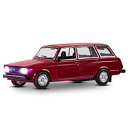 ТМ "Автопанорама" Машинка металлическая 1:24 ВАЗ 2104, бордовый, в/к 24,5*12,5*10,5 см JB1200166