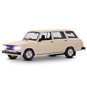 ТМ "Автопанорама" Машинка металлическая 1:24 ВАЗ 2104, бежевый, в/к 24,5*12,5*10,5 см JB1200168