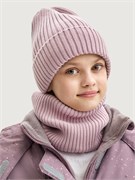 Комплект шапка и снуд  12з17725 пудра 12з17725-3