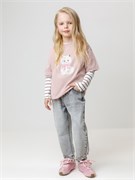 КР 302809/розовый лед к577 фуфайка (футболка) для дев  КР 302809/розовый лед