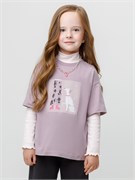 КР 302866/сиреневый 3304 к617 фуфайка (футболка) для дев КР 302866/сиреневый