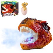 Голова динозавра с паром, со свет.и звук.эффект. в/к 15,8*19,5*14,7 см JB0211676