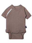 Боди на молнии с коротким рукавом Рубчик Тауп Грей Артикул 42220956 42220956