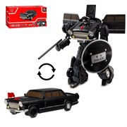 Робот-трансформер с оружием, трансформация в машинку, цвет черный, в/к 21*9*10,6см JB0214091