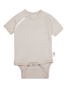 Боди на молнии с коротким рукавом Рубчик Светлый кофе Артикул 42210956 42210956