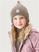 Комплект шапка и манишка 12м21026 какао 12м21026