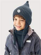 Комплект шапка и манишка 12м21126 джинс 12м21126