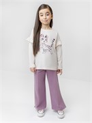 КР 302960/молочный 1107 к715 лонгслив (футболка дл.рукав) для дев КР 302960/молочный