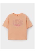 КР 303016/персиковый 1228 к727 фуфайка (футболка) для дев  КР 303016/персиковый 1228