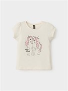 КР 302454/молочный 0605 к731 фуфайка (футболка) для дев КР 302454/молочный 0605