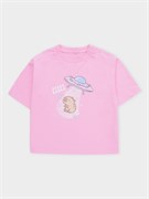 КР 302931/розовый 2710 к673 фуфайка (футболка) для дев КР 302931/розовый 2710