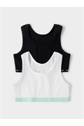 К 1196-2уп/белый,черный набор майка-топ для дев К 1196-2уп/белый,черный