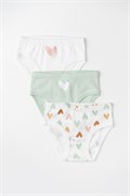 К 1978-3уп/дымчатый нефрит,сахар,сердечки Ал набор трусы для дев  К 1978-3уп-3