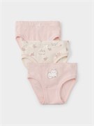 К 1978-3уп/св.лосось,св.жемчуг,котики в цветах набор трусы для дев К 1978-3уп/св.лосось