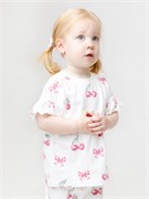 КР 302959/молочный Н196 к681 фуфайка (футболка) для дев  КР 302959/молочный Н196