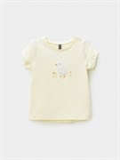 КР 302966/желтый 0220 к703 фуфайка (футболка) для дев  КР 302966/желтый 0220