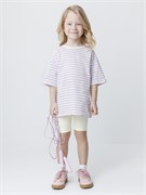 КР 302940/сиреневая полоска к677 фуфайка (футболка) для дев КР 302940/сиреневая