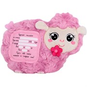 Игрушка 3 в 1 «Мякиши» с вишнёвыми косточками (Овечка с метрикой) 1096