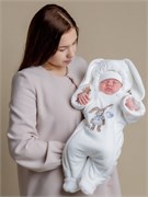 Комбинезон велюровый утепленный цв. экрю НВ006-04007