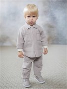 Комплект" Органичный хлопок" : рубашка + брюки цв. бежевый 01121-06004