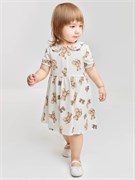КР 5971/молочный 0605 Н331 к749 платье для дев КР 5971/молочный 0605 Н33-1