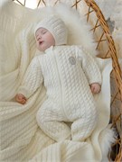 Комплект "Косички" : комбинезон+шапка цв.экрю НВ6038-ЭК